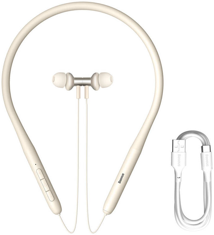 Baseus Bowie P1x Bluetooth Oordopjes met Nekband Beige afbeelding 9