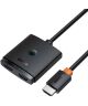Baseus HDMI Switch 2-in-1 HDMI Splitter Bidirectioneel 4K 60Hz Zwart