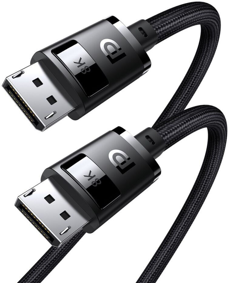 Baseus High Definition DisplayPort 1.4 Videokabel 8K 60Hz 1.5M Zwart afbeelding 2