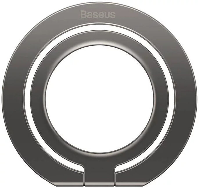 Baseus Halo Series Vouwbare Metalen Ring Standaard voor Vinger Grijs afbeelding 2