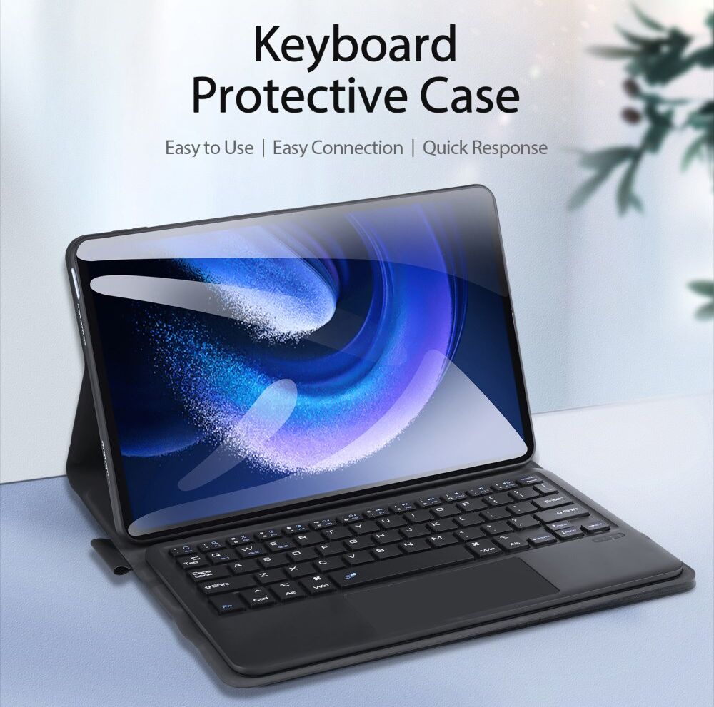 Dux Ducis Xiaomi Pad 6/6 Pro Hoes met Bluetooth Toetsenbord QWERTY afbeelding 3