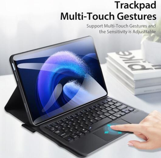Dux Ducis Xiaomi Pad 6/6 Pro Hoes met Bluetooth Toetsenbord QWERTY afbeelding 7