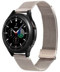 Dux Ducis Milanese Staal - Universeel Smartwatch Bandje 20MM - Grijs