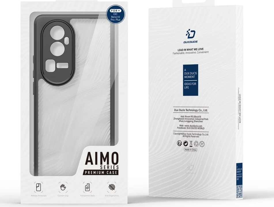 Dux Ducis Aimo Oppo Reno 10 Pro Plus Hoesje Back Cover Zwart afbeelding 9