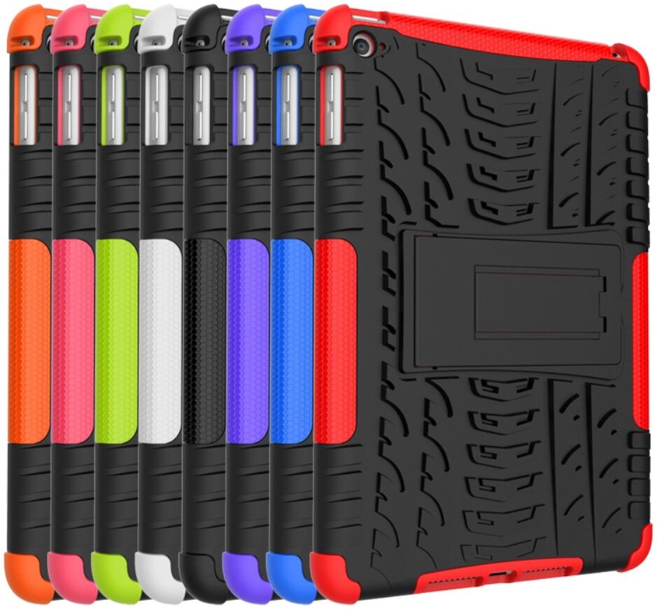 Apple iPad Mini 5/Mini 4 Hoes Robuust Hybride Back Cover Zwart afbeelding 3