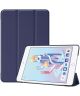 Apple iPad Mini 4 / Mini 5 Hoes Tri-Fold Book Case met Standaard Blauw