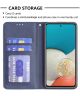 Samsung Galaxy A53 Hoesje Portemonnee Book Case Geometrie Design Blauw