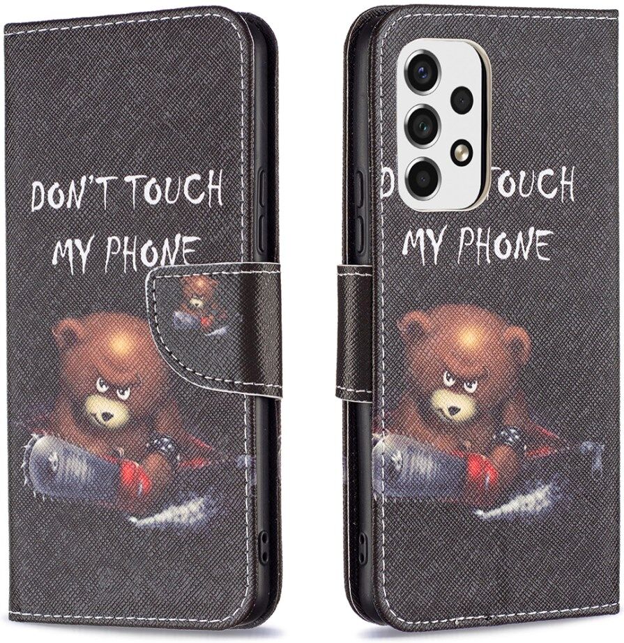 Samsung Galaxy A53 Hoesje Portemonnee Book Case Beer Print afbeelding 1