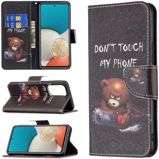 Samsung Galaxy A53 Hoesje Portemonnee Book Case Beer Print afbeelding 8