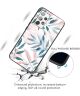 Samsung Galaxy A53 Hoesje Tempered Glass Back Cover Leaves Print