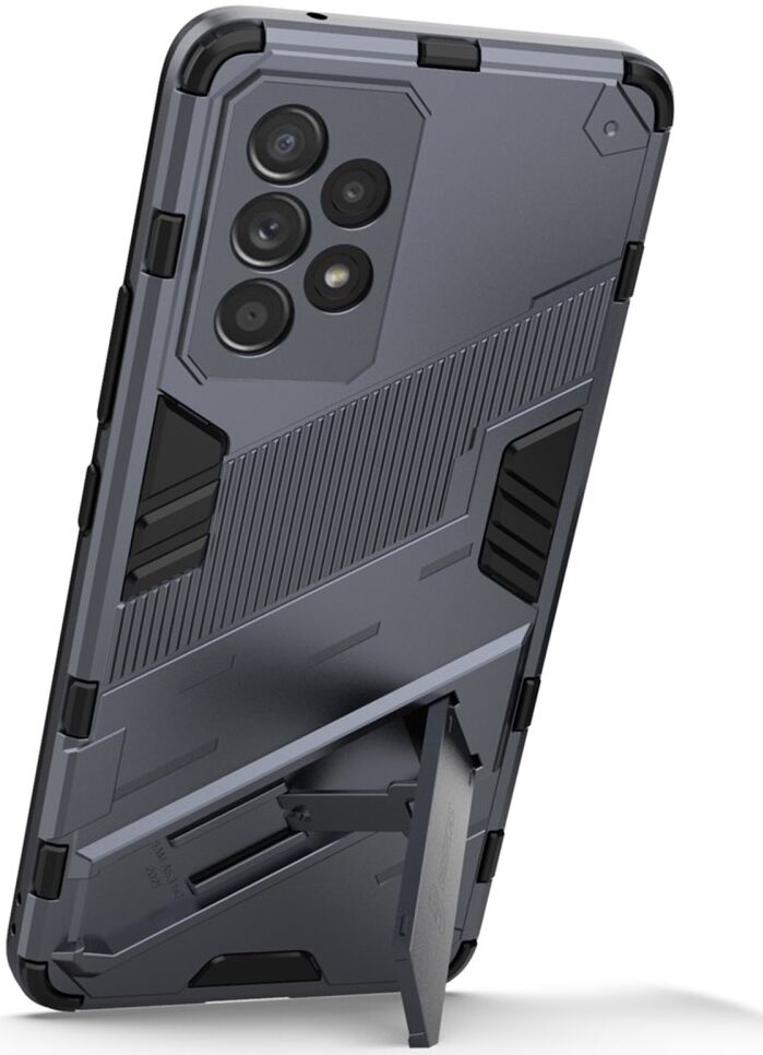 Samsung Galaxy A53 Hoesje Shockproof Kickstand Back Cover Grijs afbeelding 3