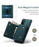 DG Ming Samsung Galaxy A53 Hoesje met Magnetische Kaarthouder Groen