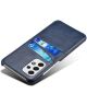 Samsung Galaxy A53 Hoesje met Kaarthouder Back Cover Blauw