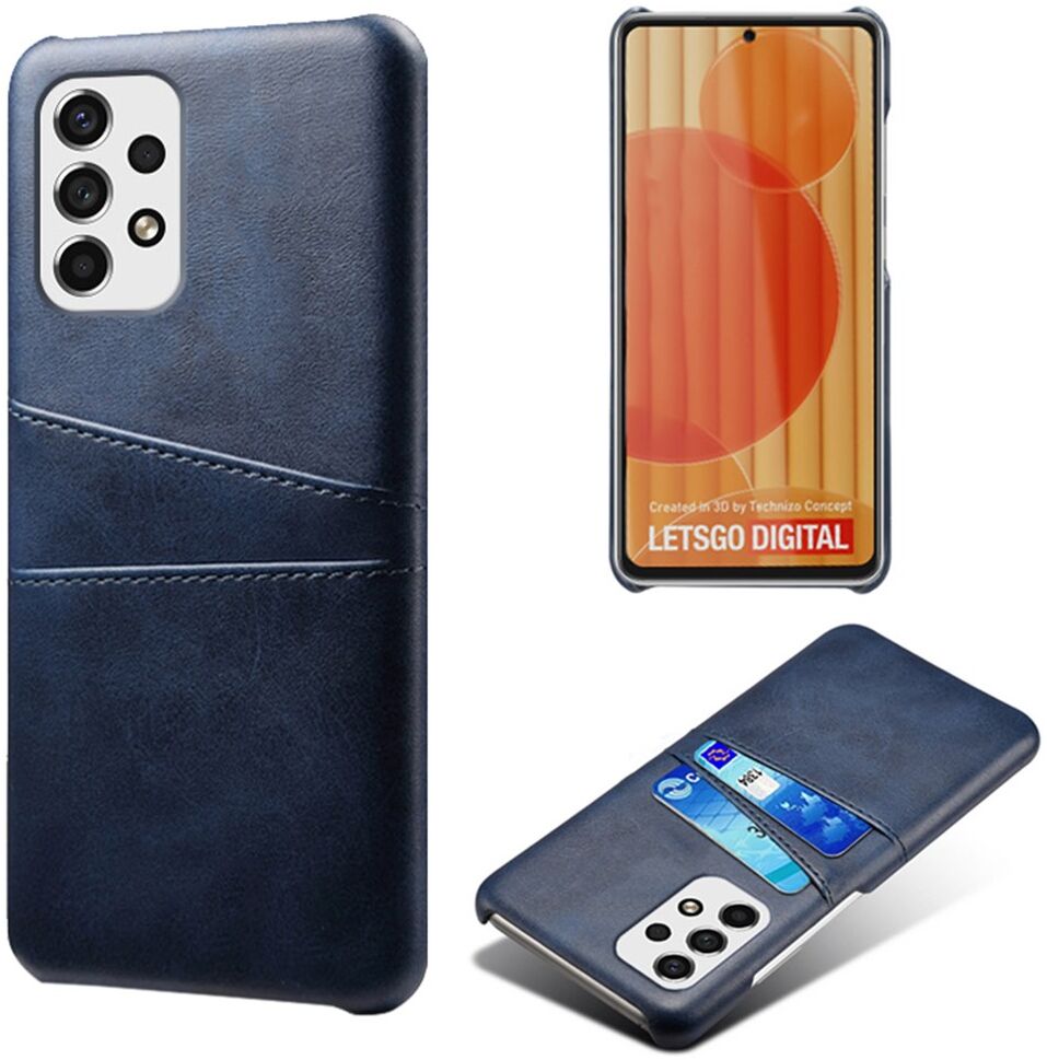 Samsung Galaxy A53 Hoesje met Kaarthouder Back Cover Blauw afbeelding 2