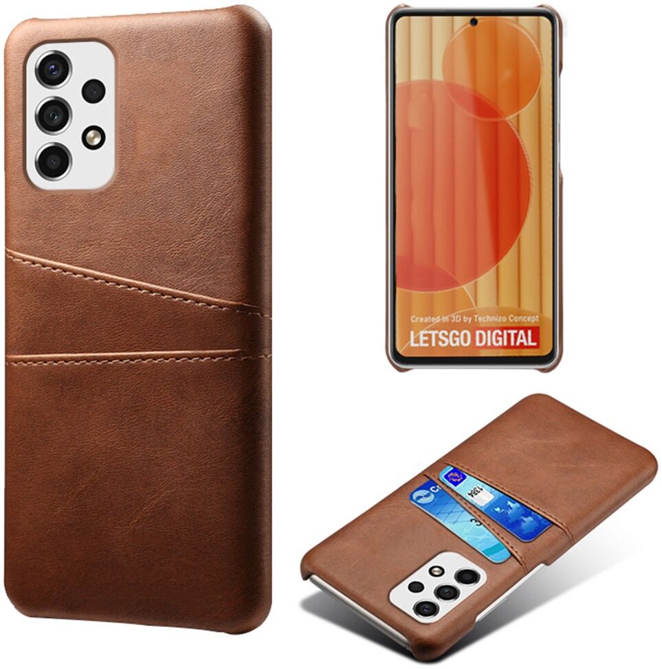 Samsung Galaxy A53 Hoesje met Kaarthouder Back Cover Bruin afbeelding 2