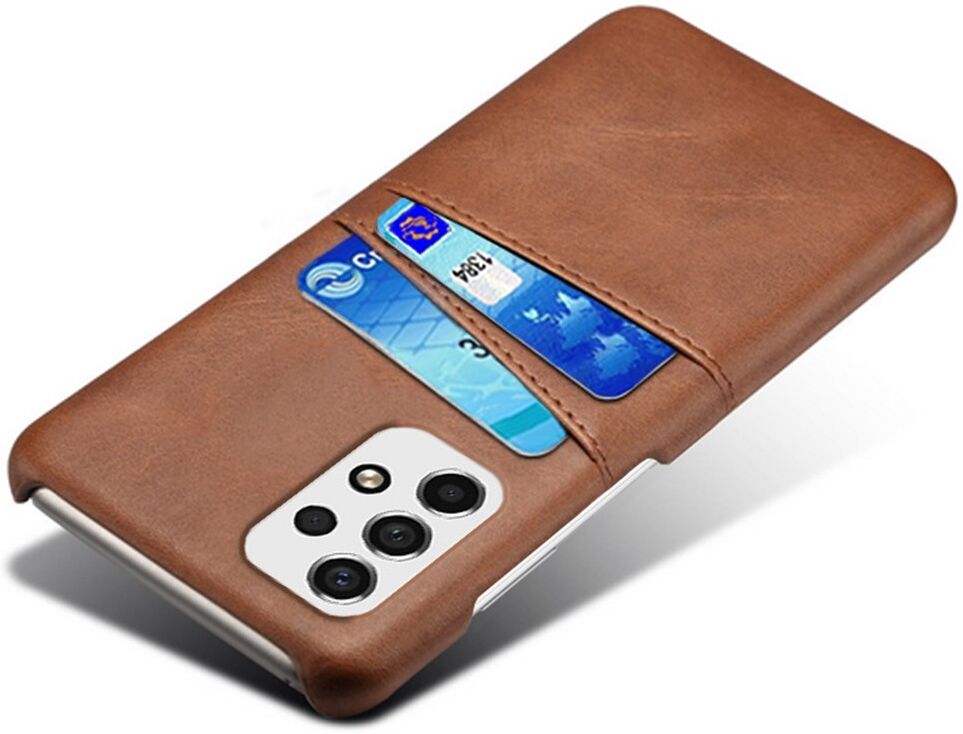 Samsung Galaxy A53 Hoesje met Kaarthouder Back Cover Bruin afbeelding 3