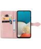 Samsung Galaxy A53 Hoesje Mandala Book Case met Pasjeshouder Roze