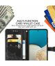 Samsung Galaxy A53 Hoesje Mandala Book Case met Pasjeshouder Zwart