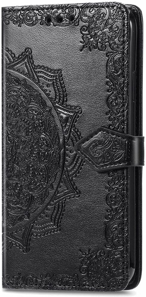 Samsung Galaxy A53 Hoesje Mandala Book Case met Pasjeshouder Zwart afbeelding 9