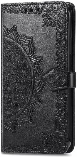 Samsung Galaxy A53 Hoesje Mandala Book Case met Pasjeshouder Zwart afbeelding 9