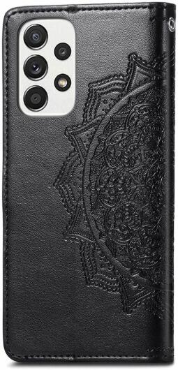 Samsung Galaxy A53 Hoesje Mandala Book Case met Pasjeshouder Zwart afbeelding 10