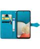Samsung Galaxy A53 Hoesje Mandala Book Case met Pasjeshouder Blauw