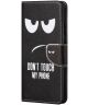 Samsung Galaxy A23 Hoesje Portemonnee Book Case Don't Touch Print