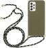 Samsung Galaxy A53 Hoesje Flexibel TPU met Koord Back Cover Groen afbeelding 1