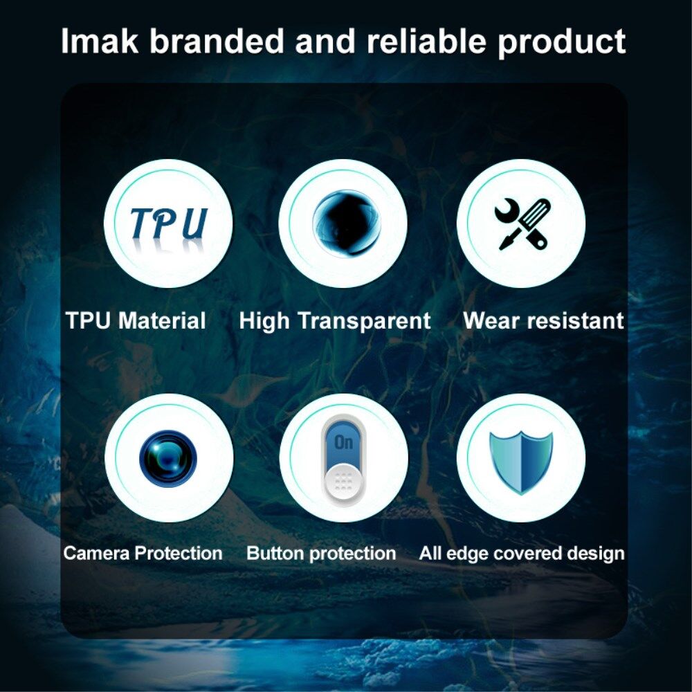 IMAK UX-5 Series Samsung Galaxy M33 Hoesje Flexibel TPU Transparant afbeelding 3