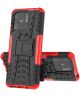 Xiaomi Redmi 10C Hoesje Shockproof Kickstand Back Cover Rood