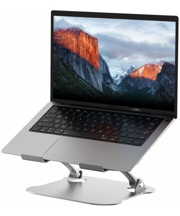 R-JUST Opvouwbare Standaard voor Laptop/MacBook 10 tot 17.3 Inch Grijs Houders