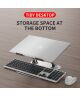 R-JUST Opvouwbare Standaard voor Laptop/MacBook 10 tot 17.3 Inch Grijs