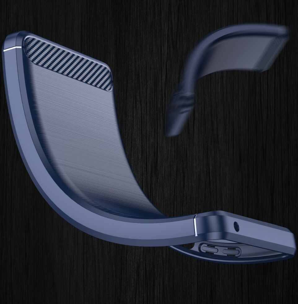 Realme 9i/Oppo A76/A96 Hoesje Geborsteld TPU Flexibele Blauw afbeelding 9