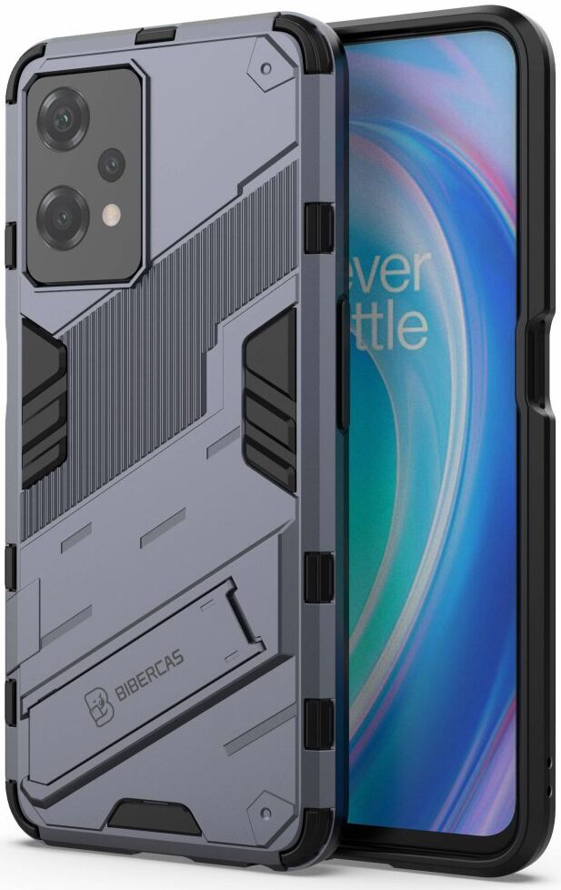 OnePlus Nord CE 2 Lite Hoesje Shockproof Kickstand Back Cover Blauw afbeelding