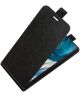 Motorola Moto G42 Hoesje Verticale Flip Wallet Case Kunstleer Zwart