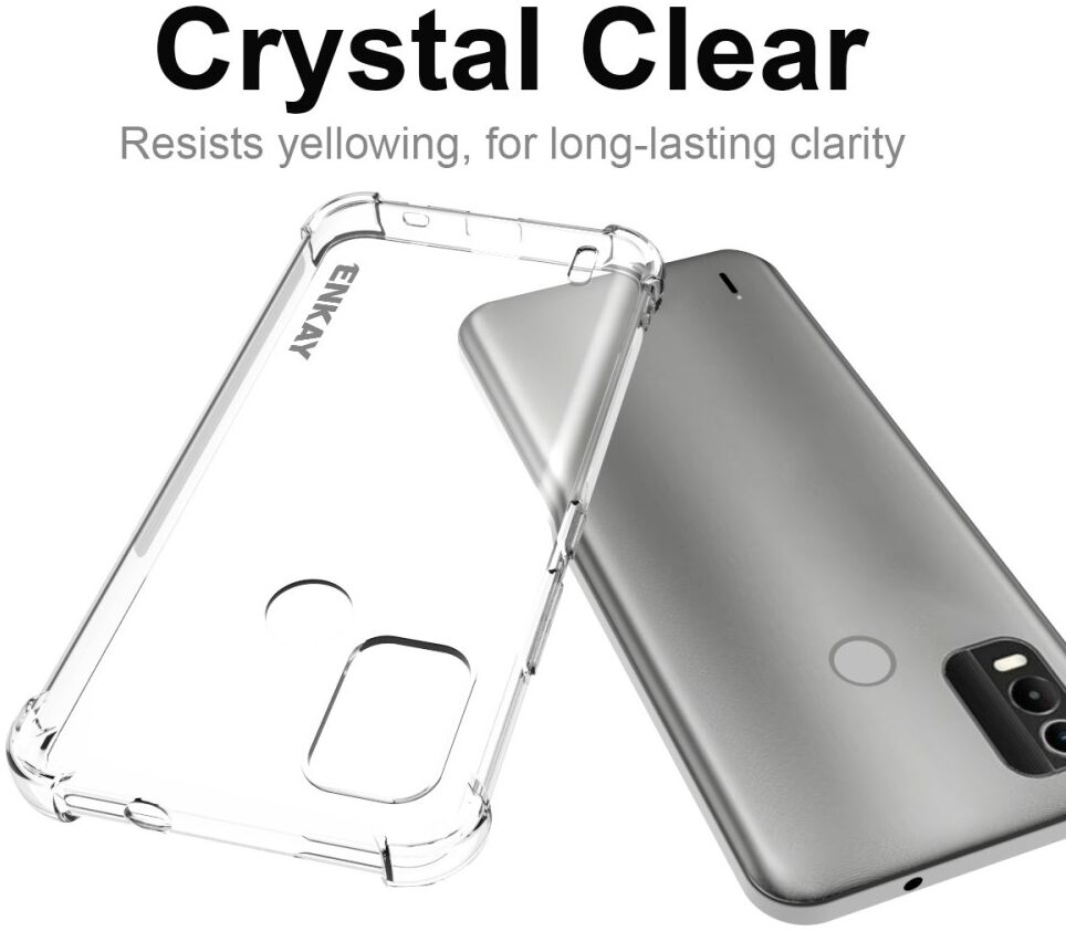 ENKAY Nokia C21 Plus Hoesje Schokbestendig TPU Transparant afbeelding 5