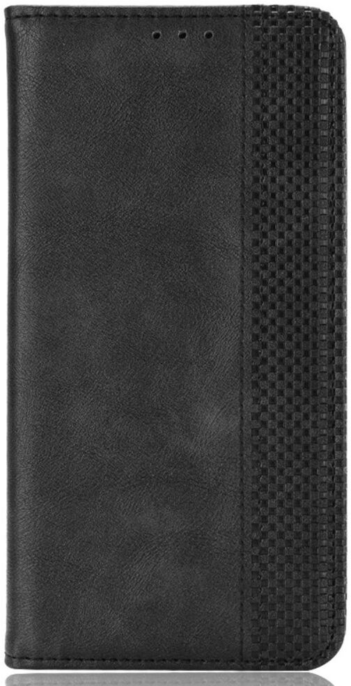 HTC Desire 22 Pro Vintage Portemonnee Hoesje Zwart afbeelding 7