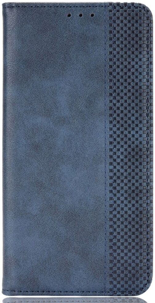 HTC Desire 22 Pro Vintage Portemonnee Hoesje Blauw afbeelding 7