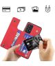 Samsung Galaxy A53 Hoesje Wallet Book Case Kunstleer Rood