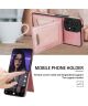 Samsung Galaxy A53 Hoesje Portemonnee met RFID Pasjeshouder Roze Goud