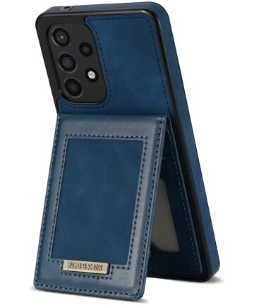 Samsung Galaxy A53 Hoesje Portemonnee met RFID Pasjeshouder Blauw Hoesjes