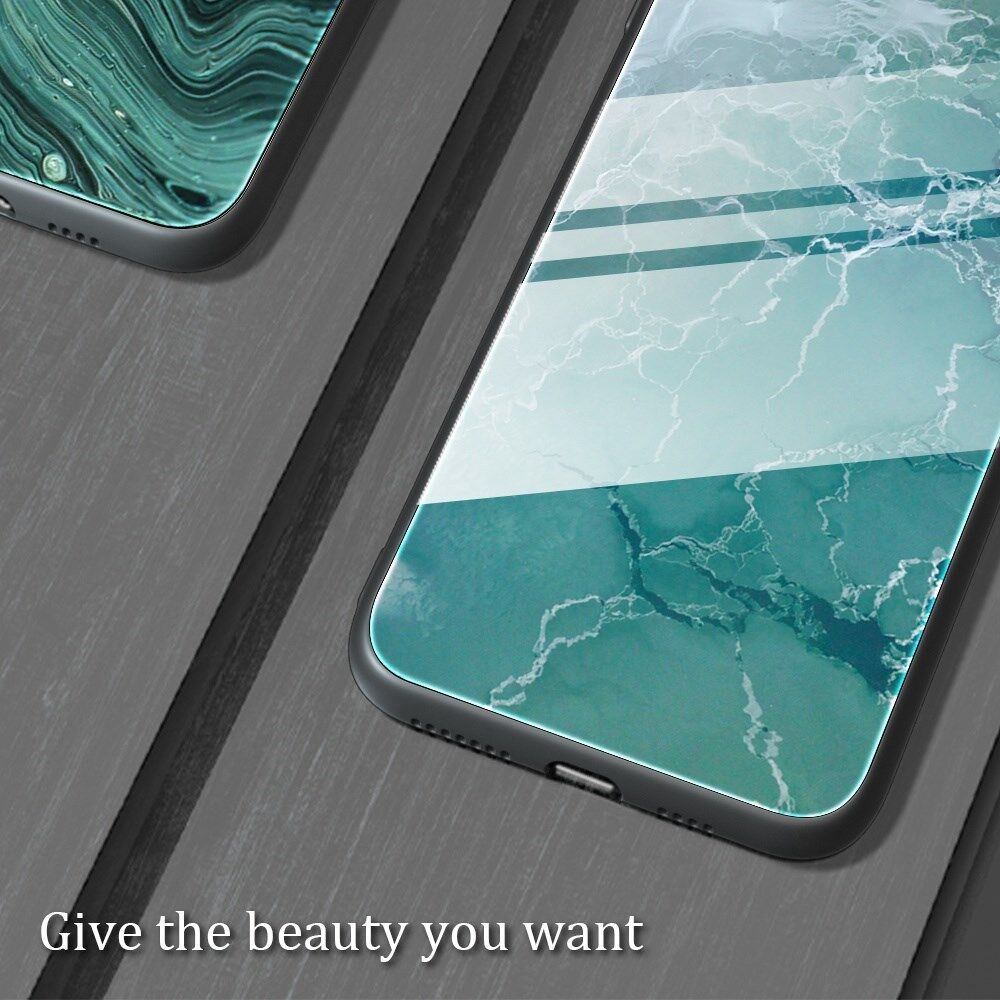 Samsung Galaxy A53 Hoesje Tempered Glass Back Cover Marmer Print afbeelding 3