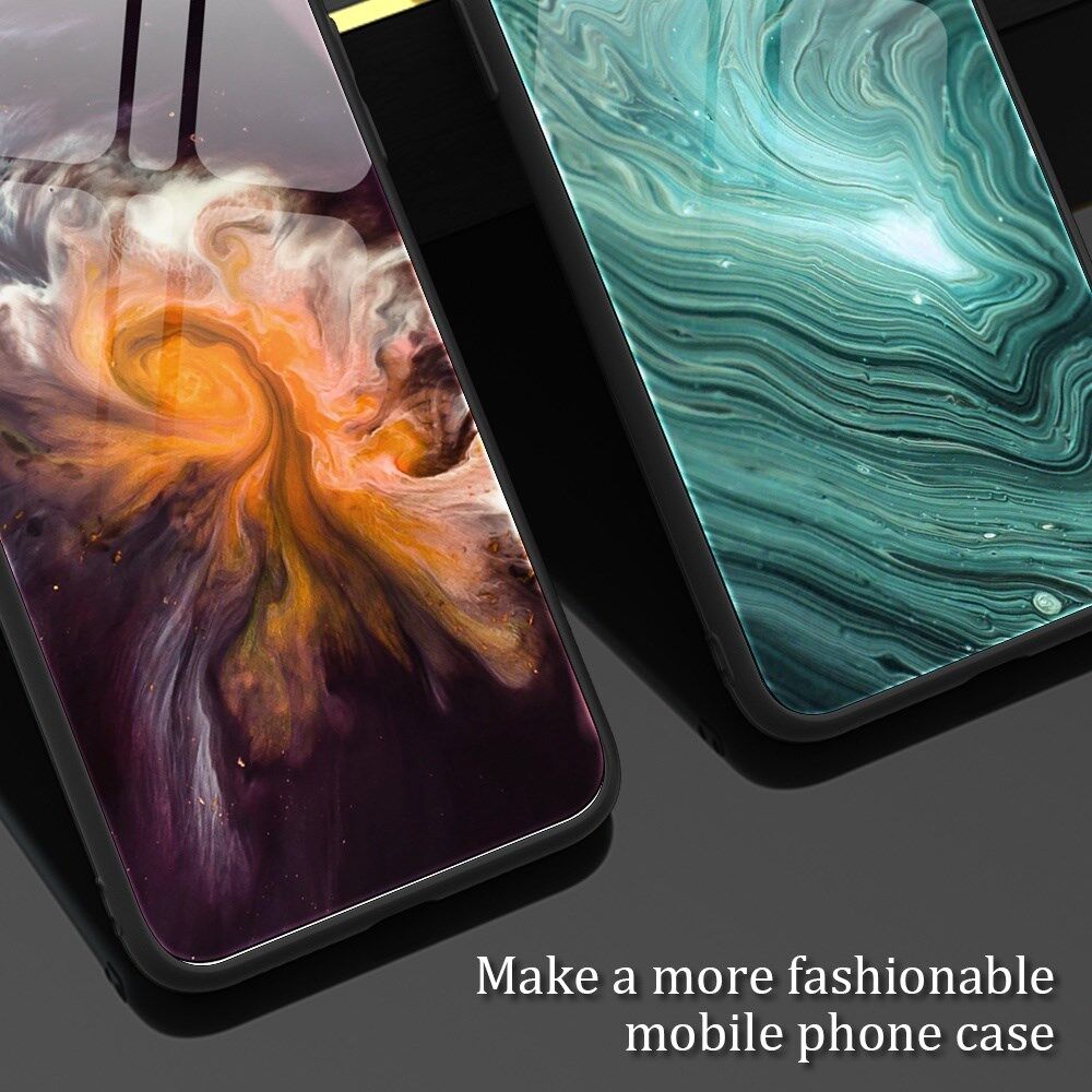 Samsung Galaxy A53 Hoesje Tempered Glass Back Cover Marmer Print afbeelding 6