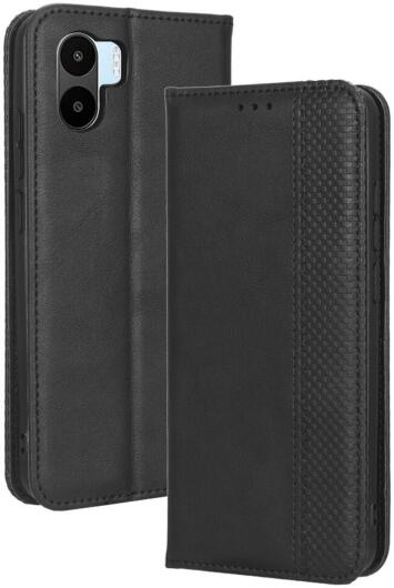 Xiaomi Redmi A1 / A2 Vintage Portemonnee Hoesje Zwart afbeelding 2