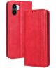 Xiaomi Redmi A1 / A2 Vintage Portemonnee Hoesje Rood