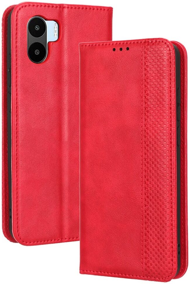 Xiaomi Redmi A1 / A2 Vintage Portemonnee Hoesje Rood afbeelding 2
