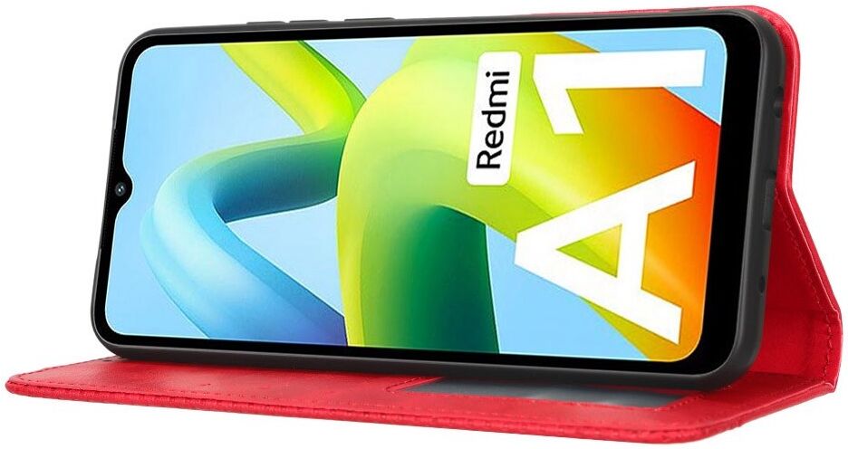Xiaomi Redmi A1 / A2 Vintage Portemonnee Hoesje Rood afbeelding 3
