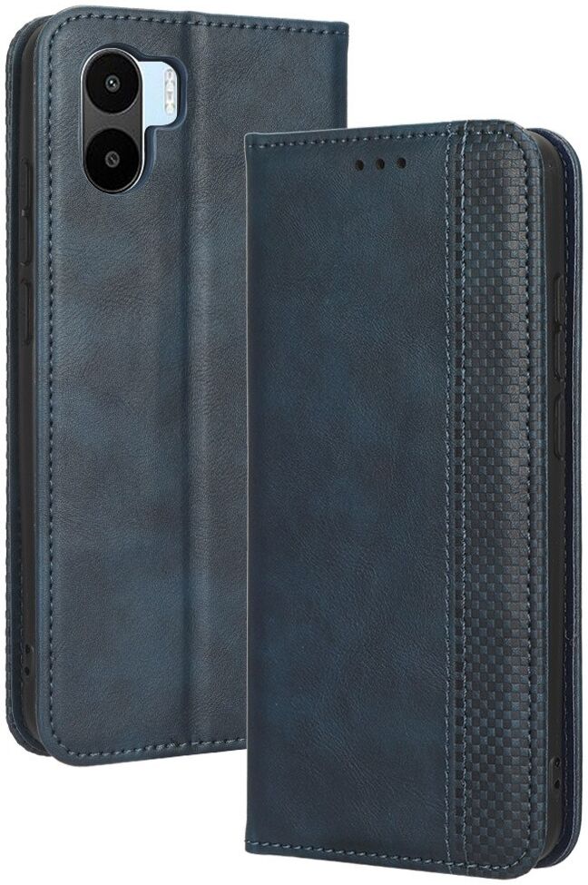 Xiaomi Redmi A1 / A2 Vintage Portemonnee Hoesje Blauw afbeelding 2