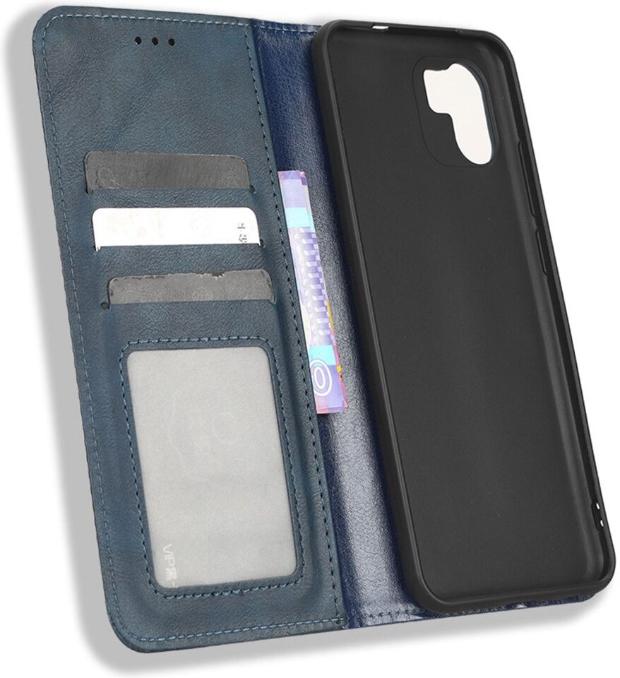 Xiaomi Redmi A1 / A2 Vintage Portemonnee Hoesje Blauw afbeelding 5