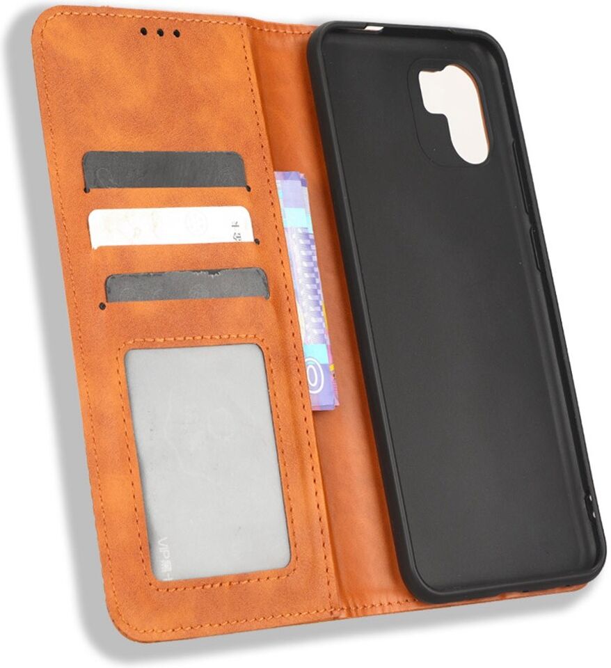 Xiaomi Redmi A1 / A2 Vintage Portemonnee Hoesje Bruin afbeelding 4